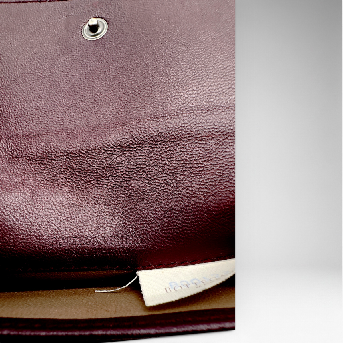 Bottega Veneta | Intrecciato Leather Card Holder | Burgundy Brown