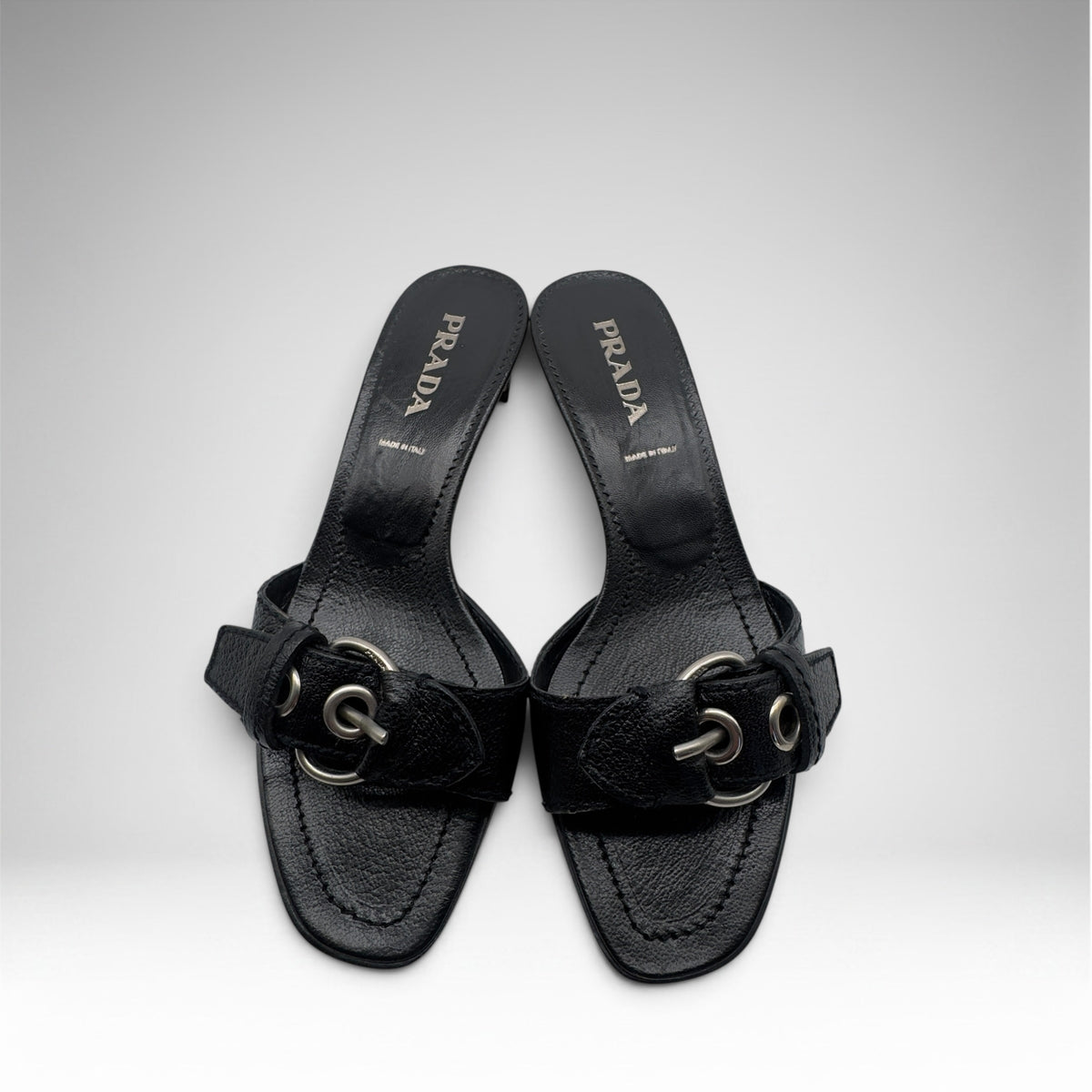 Prada buckle sandals