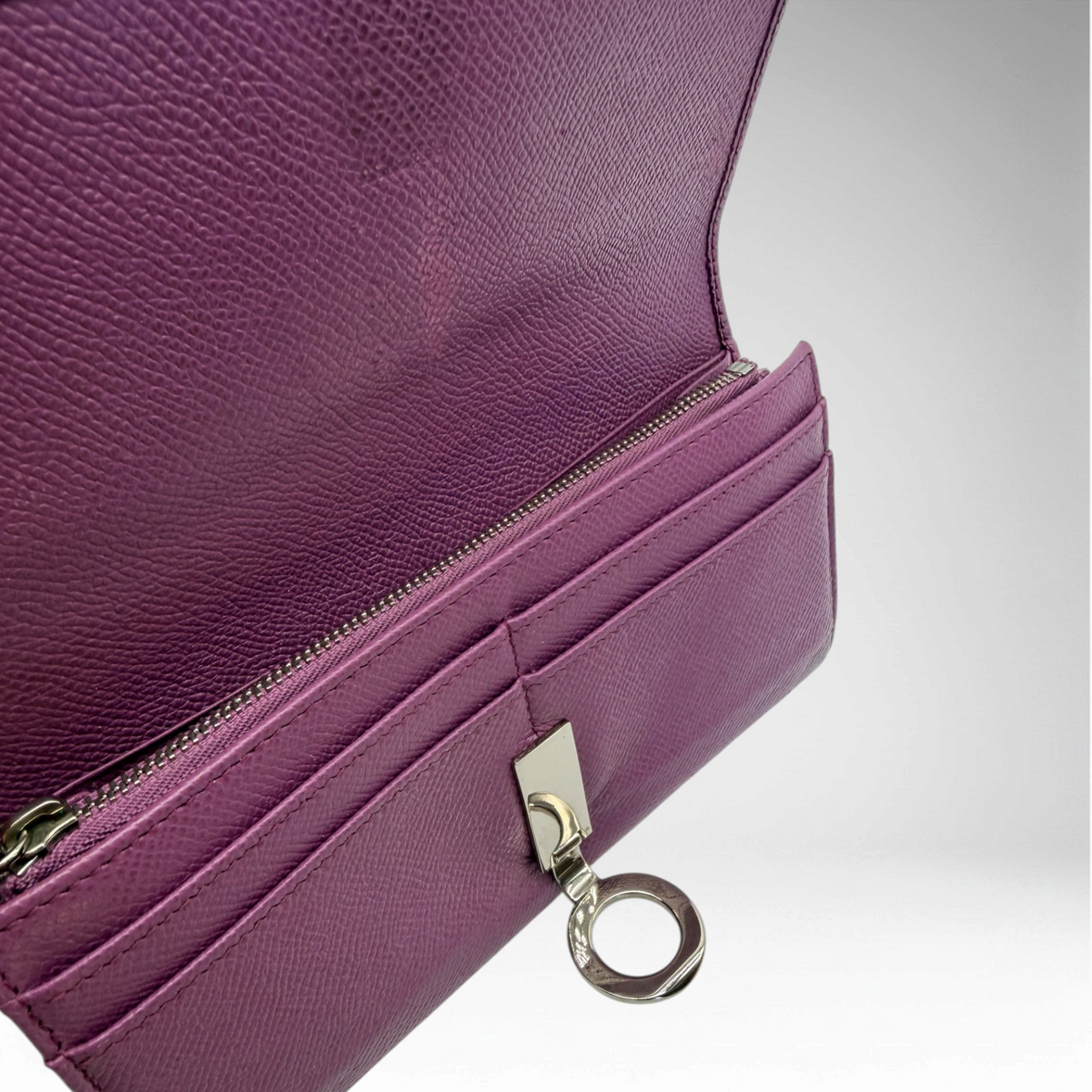 Ferragamo purple wallet