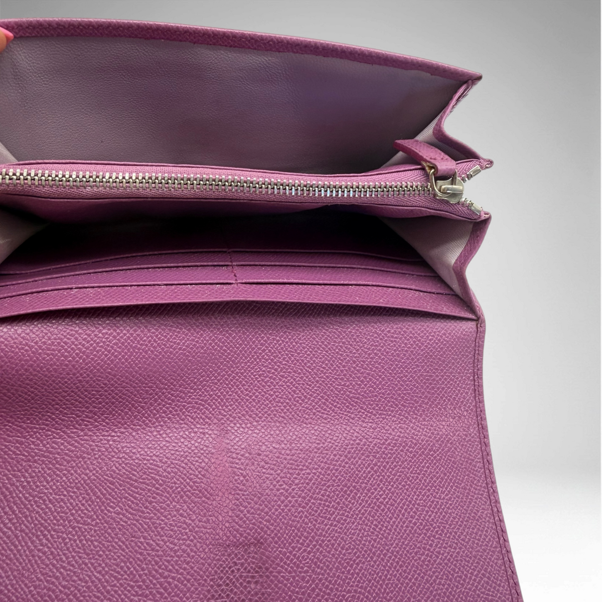 Ferragamo purple wallet