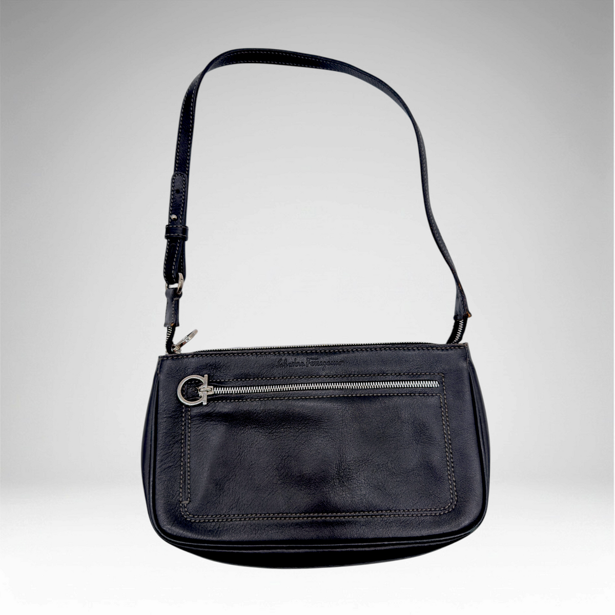 Ferragamo black small shoulder bag