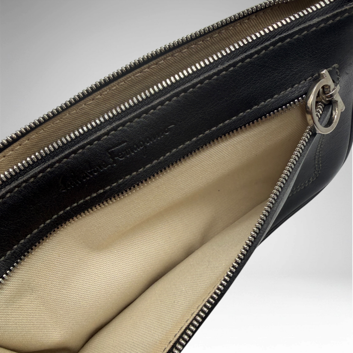 Ferragamo black small shoulder bag