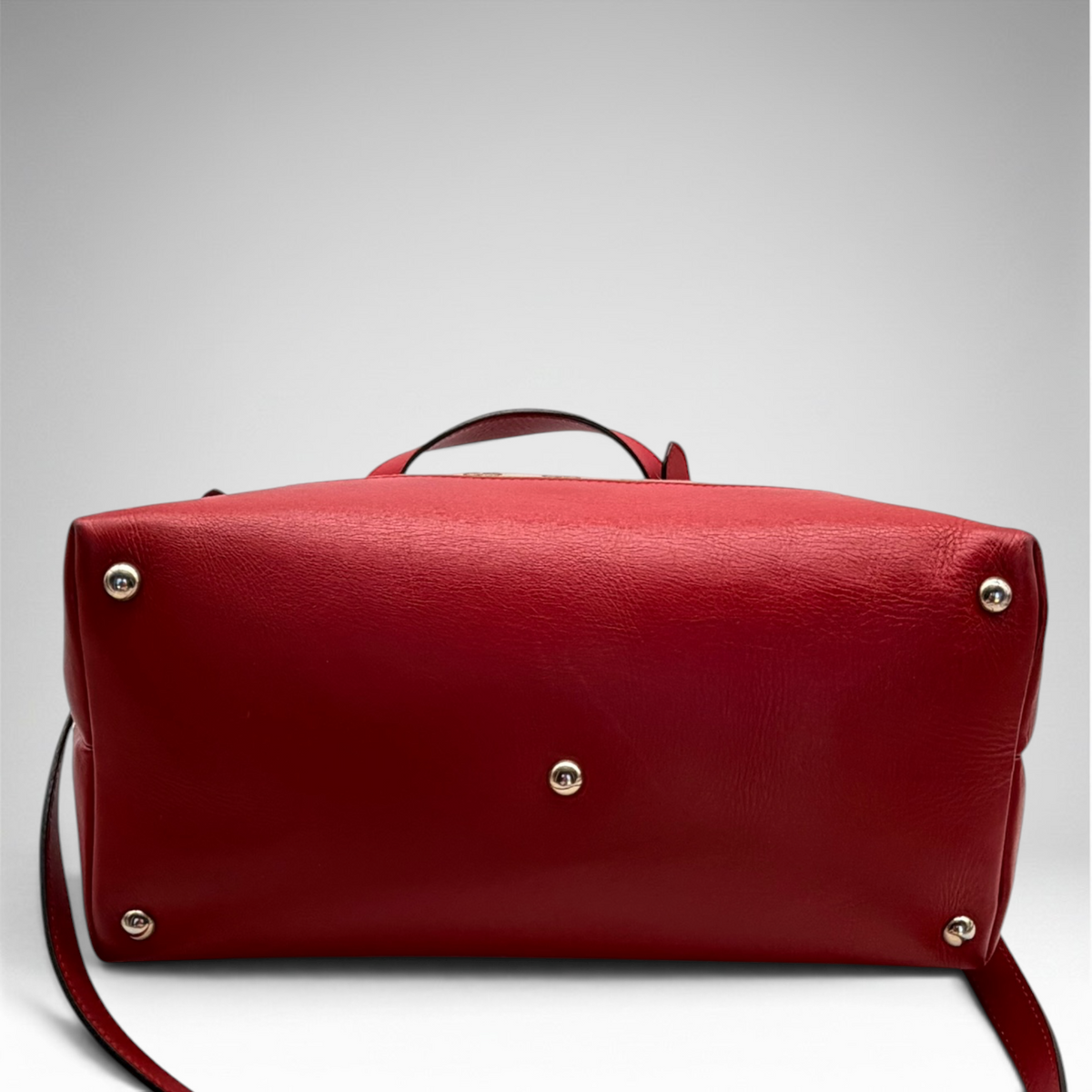 Gucci GG canvas red leather valentine tote