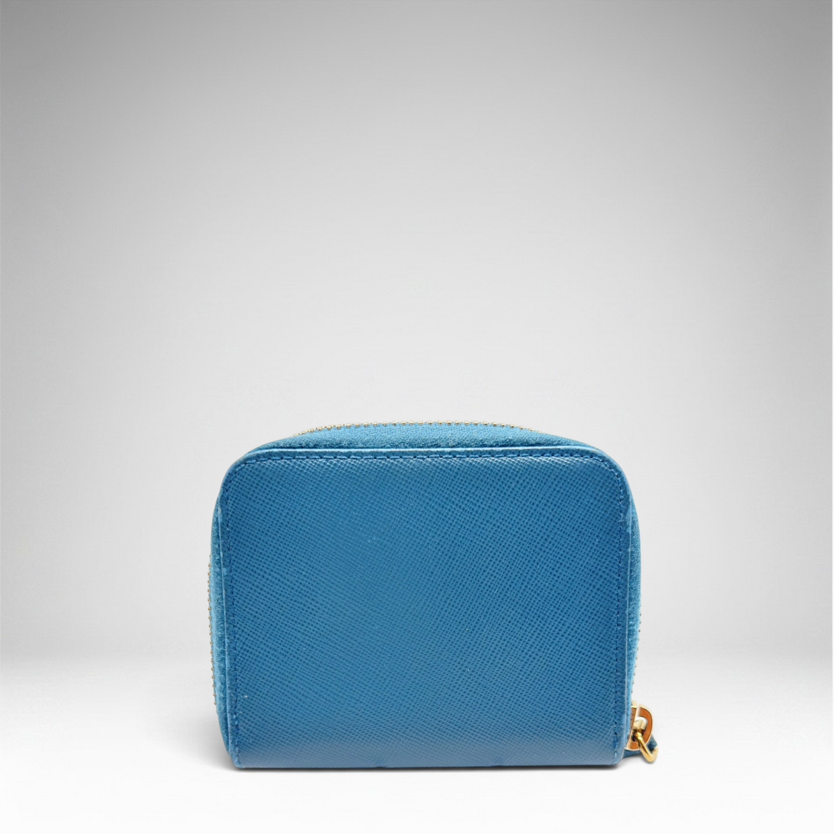 Prada blue coin wallet