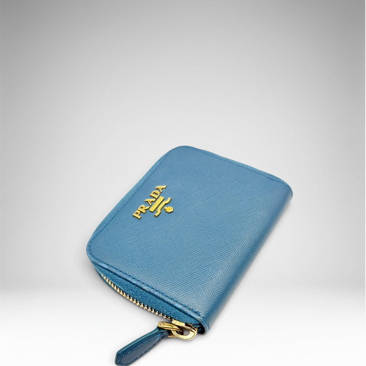 Prada blue coin wallet