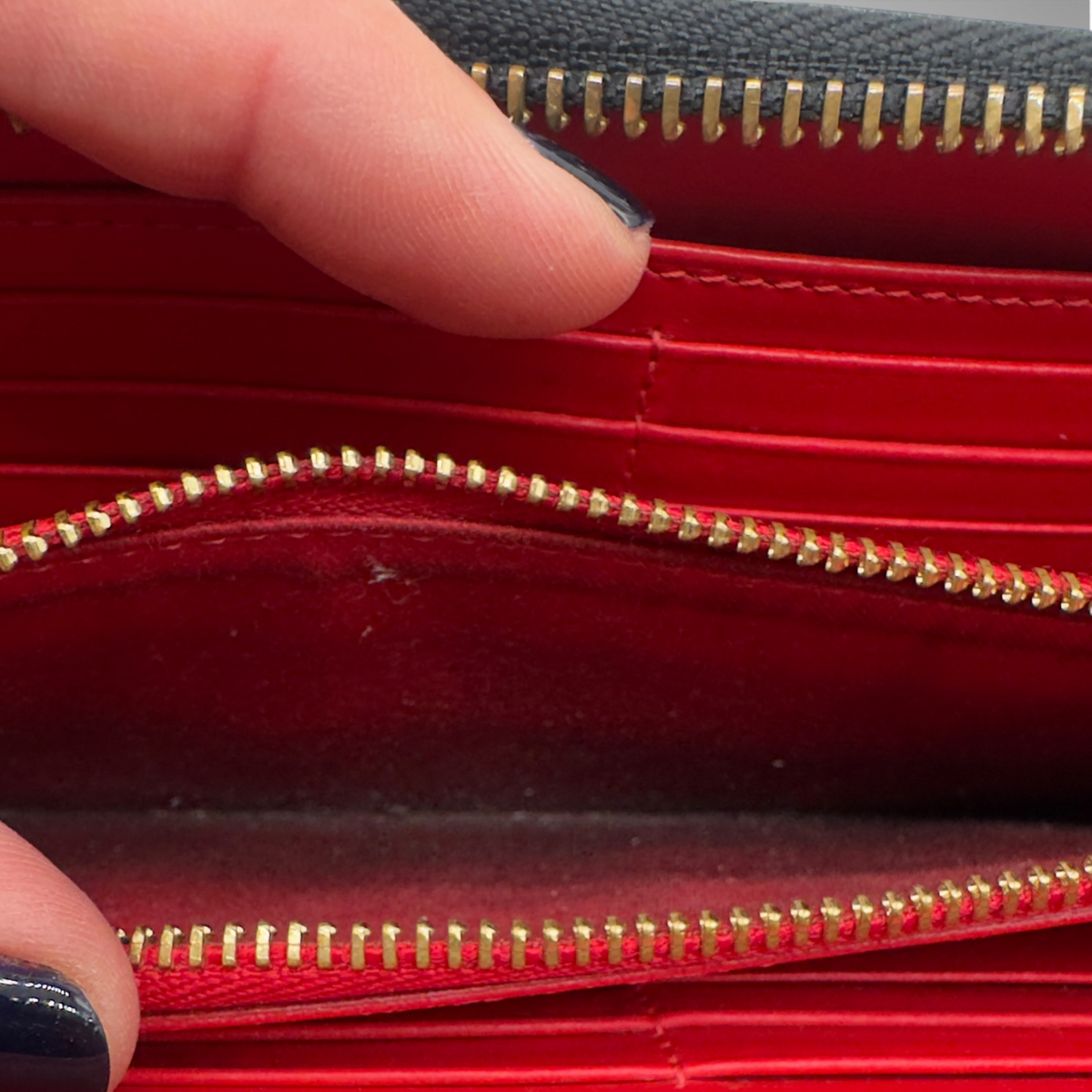 Louboutin zippy long black leather