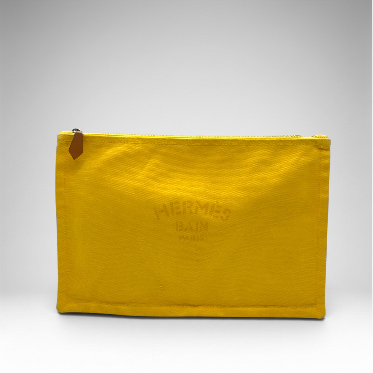 Hermes yacht canvas yellow tote