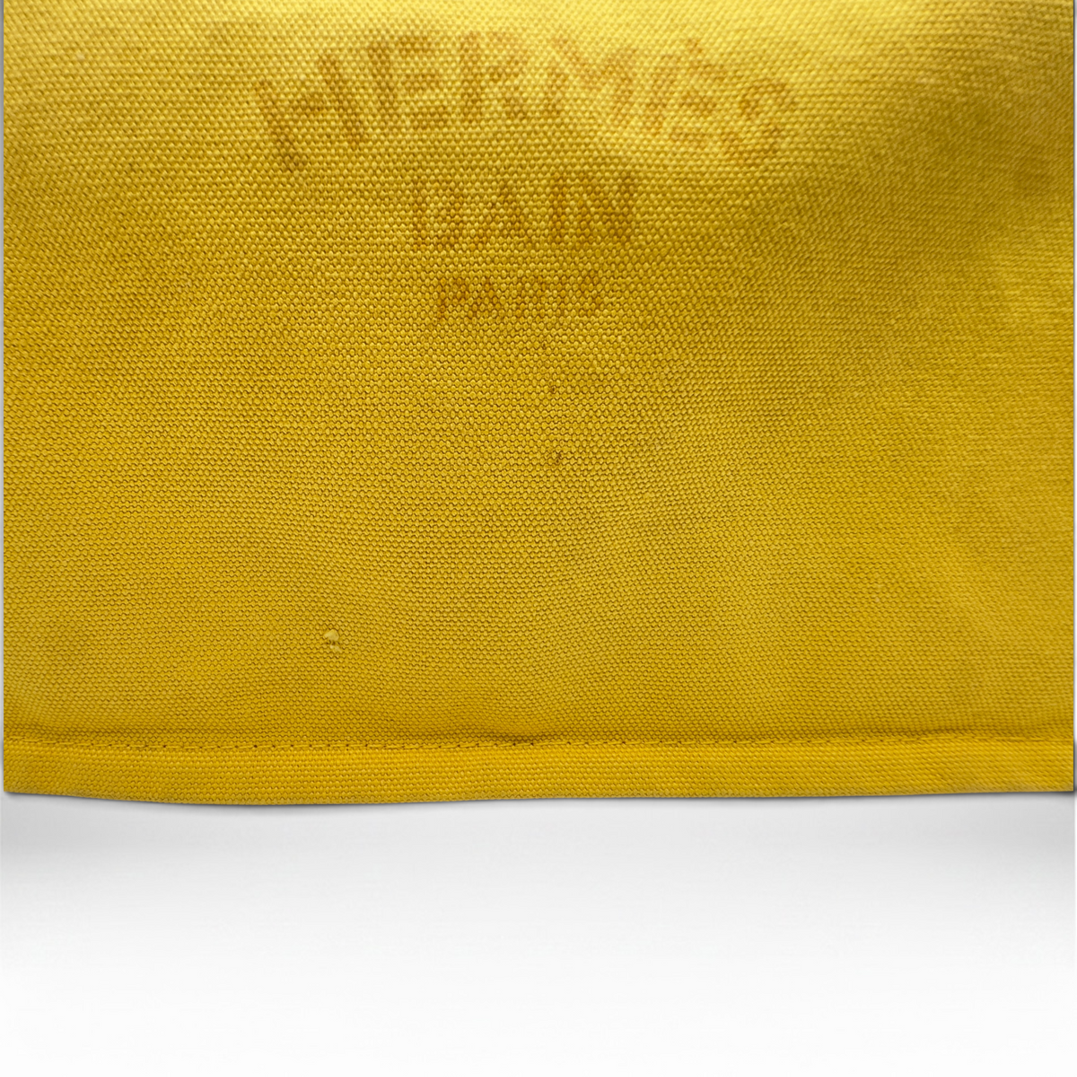 Hermes yacht canvas yellow tote