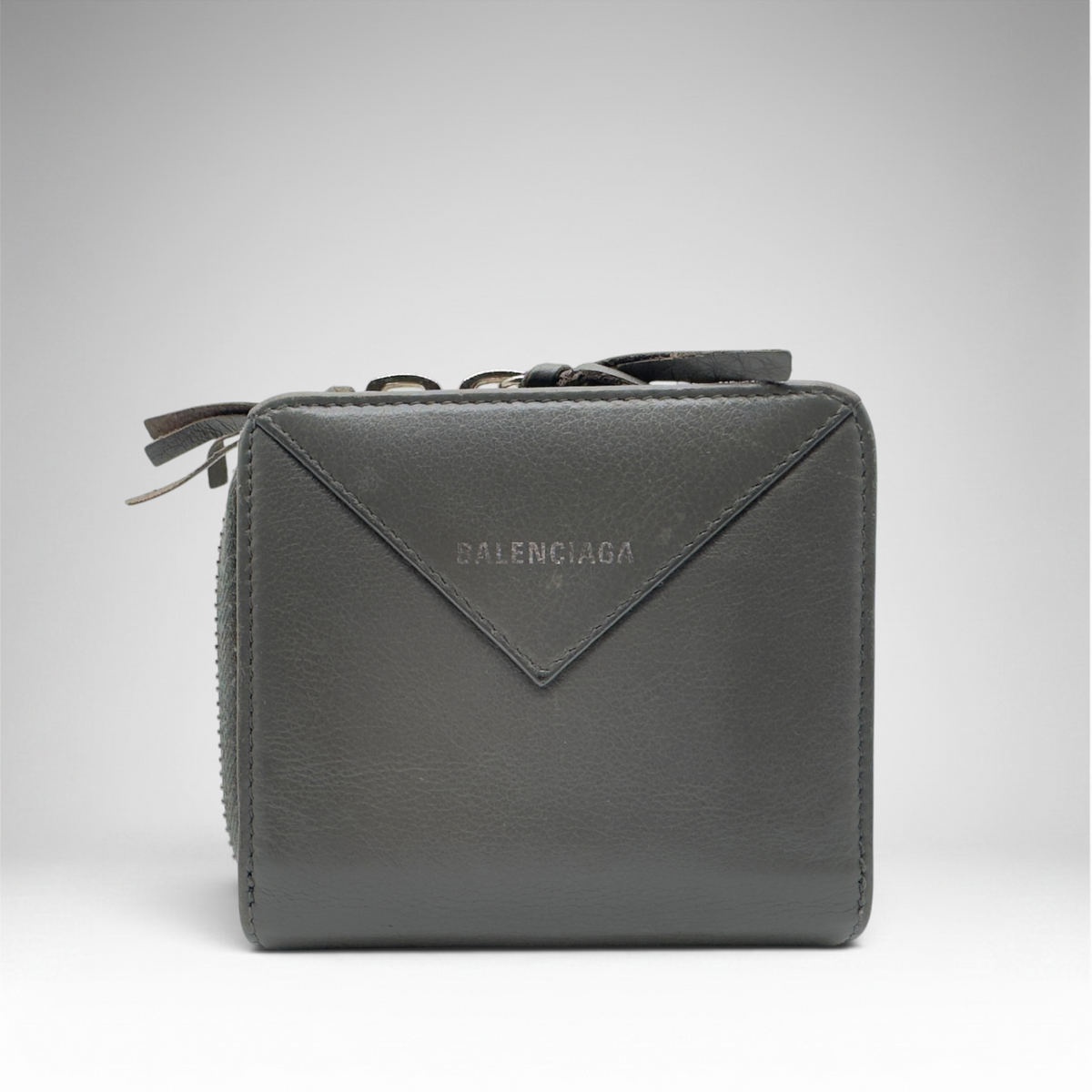Balenciaga grey wallet square