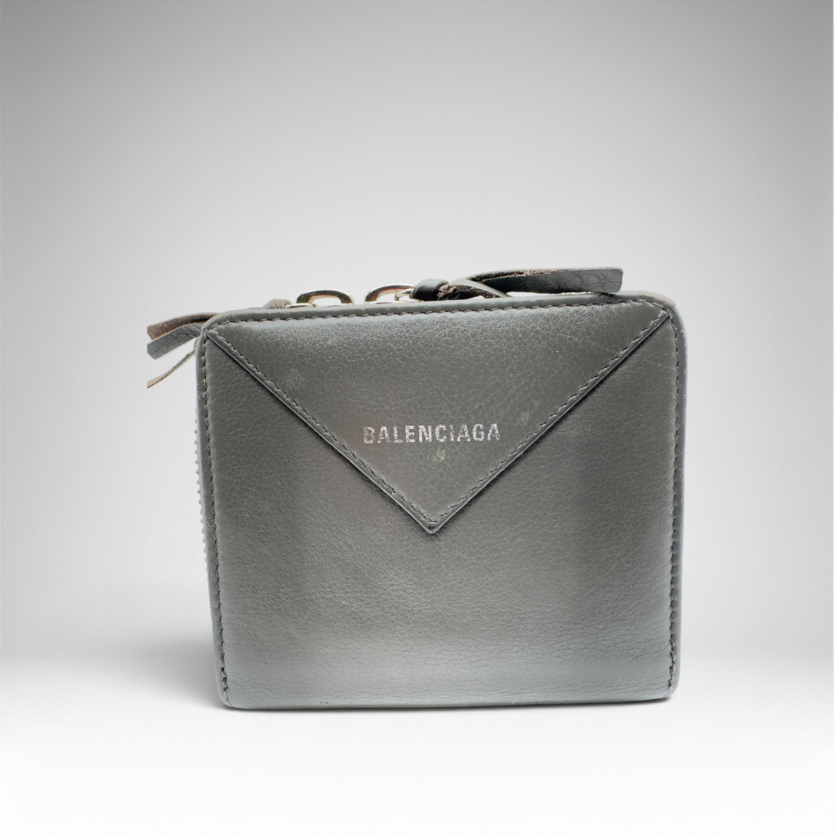 Balenciaga grey wallet square