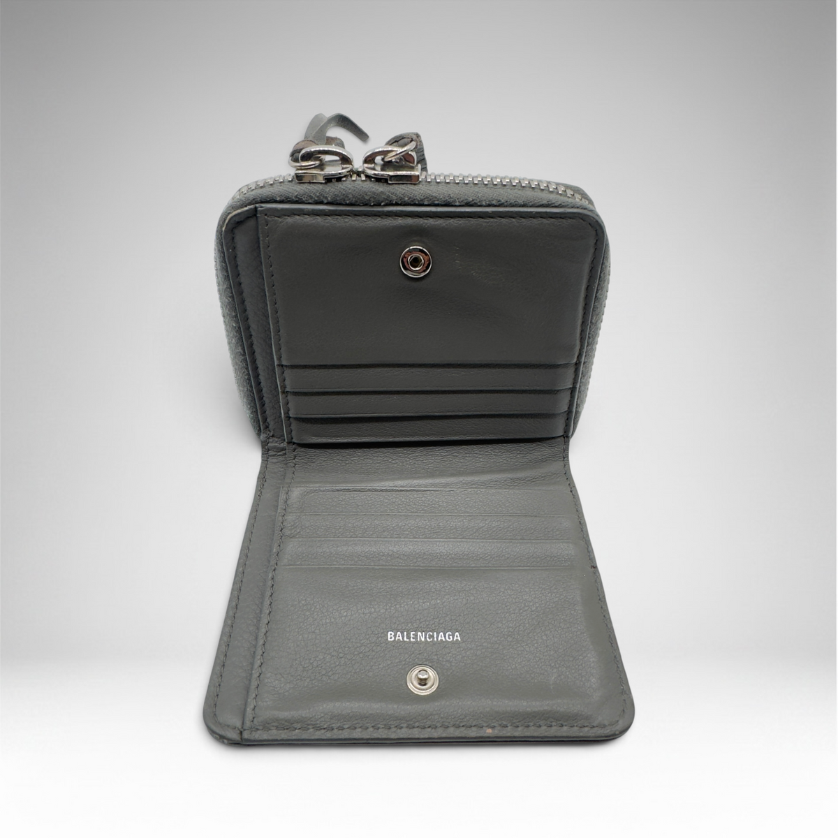 Balenciaga grey wallet square
