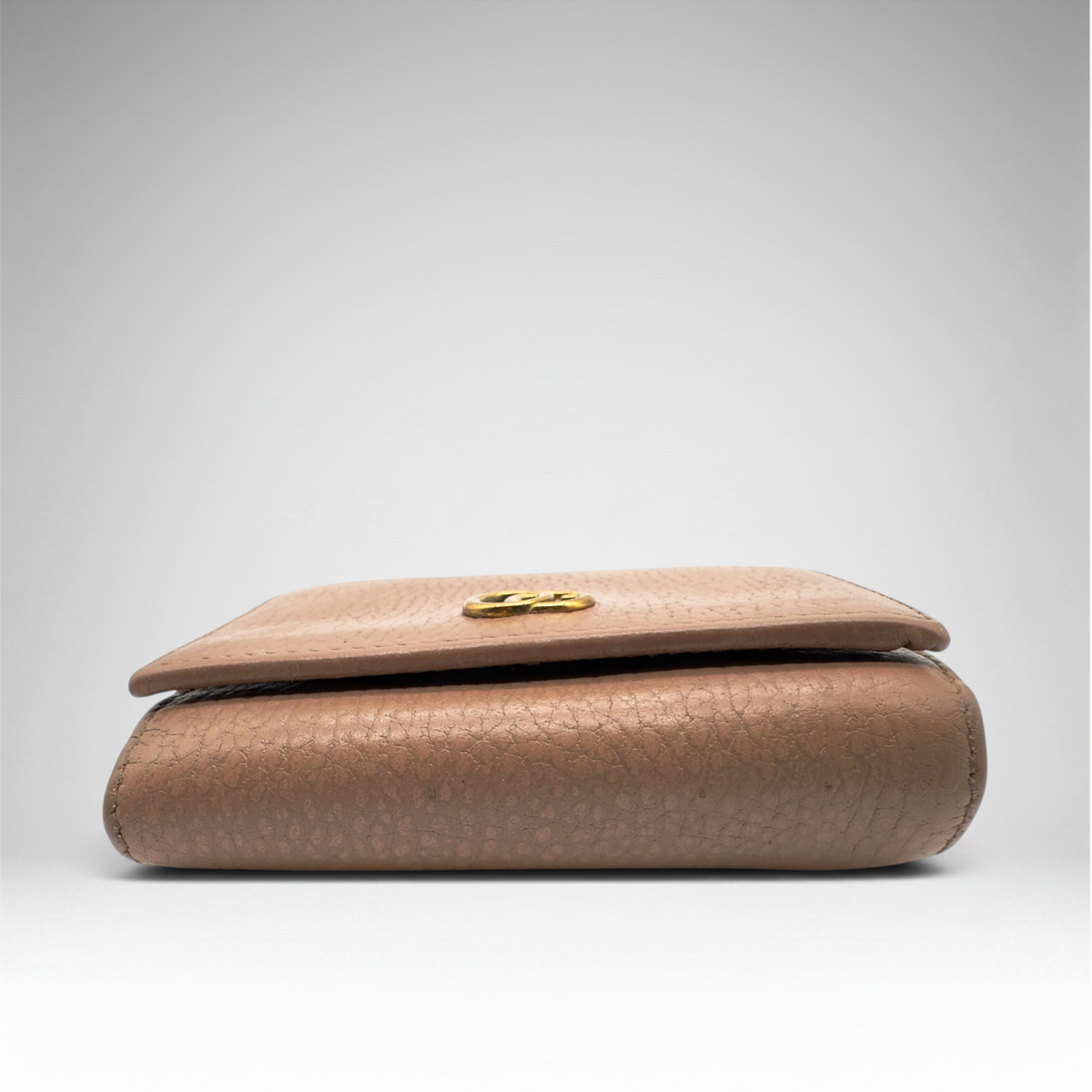 Gucci compact pink nude wallet snap