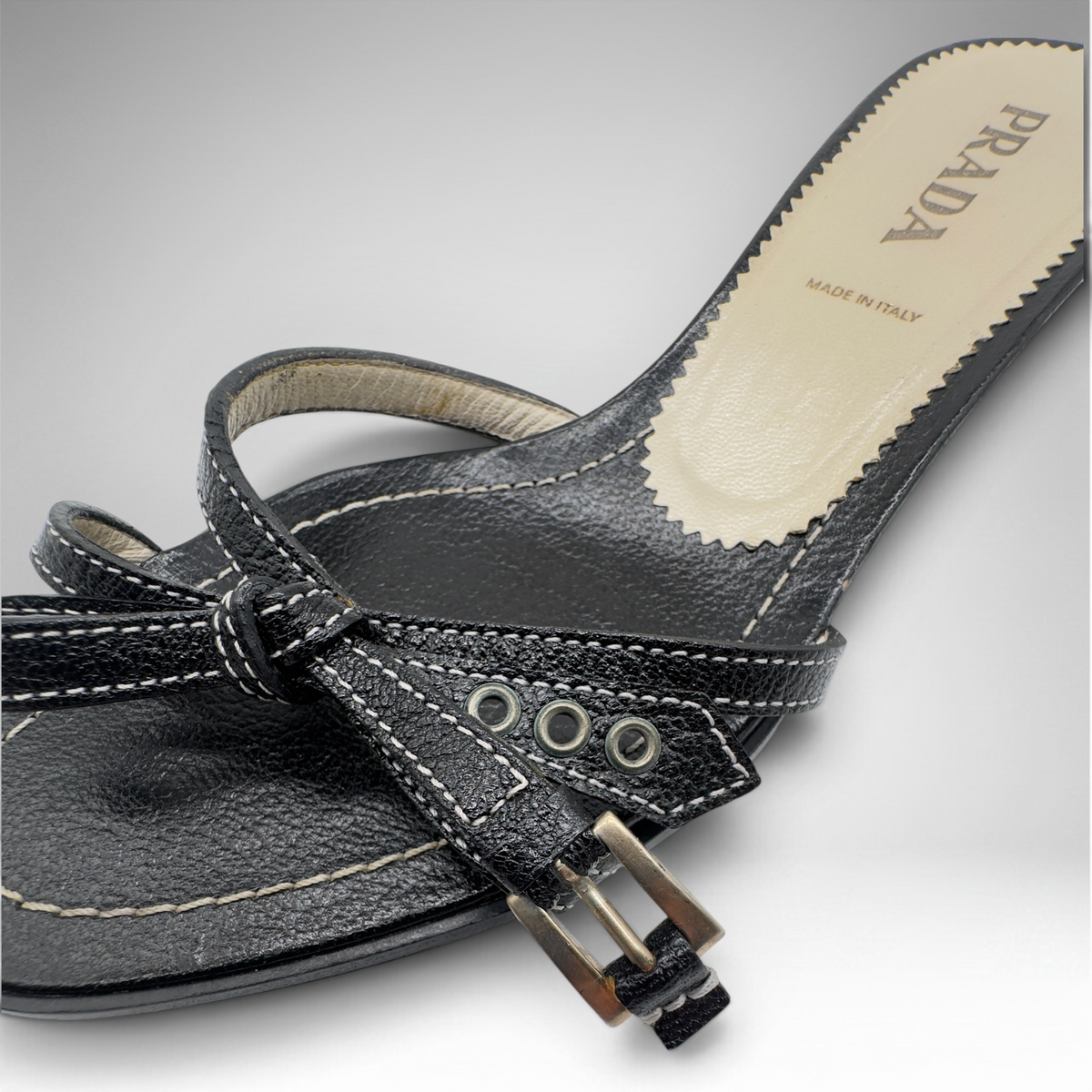 Prada bow sandals