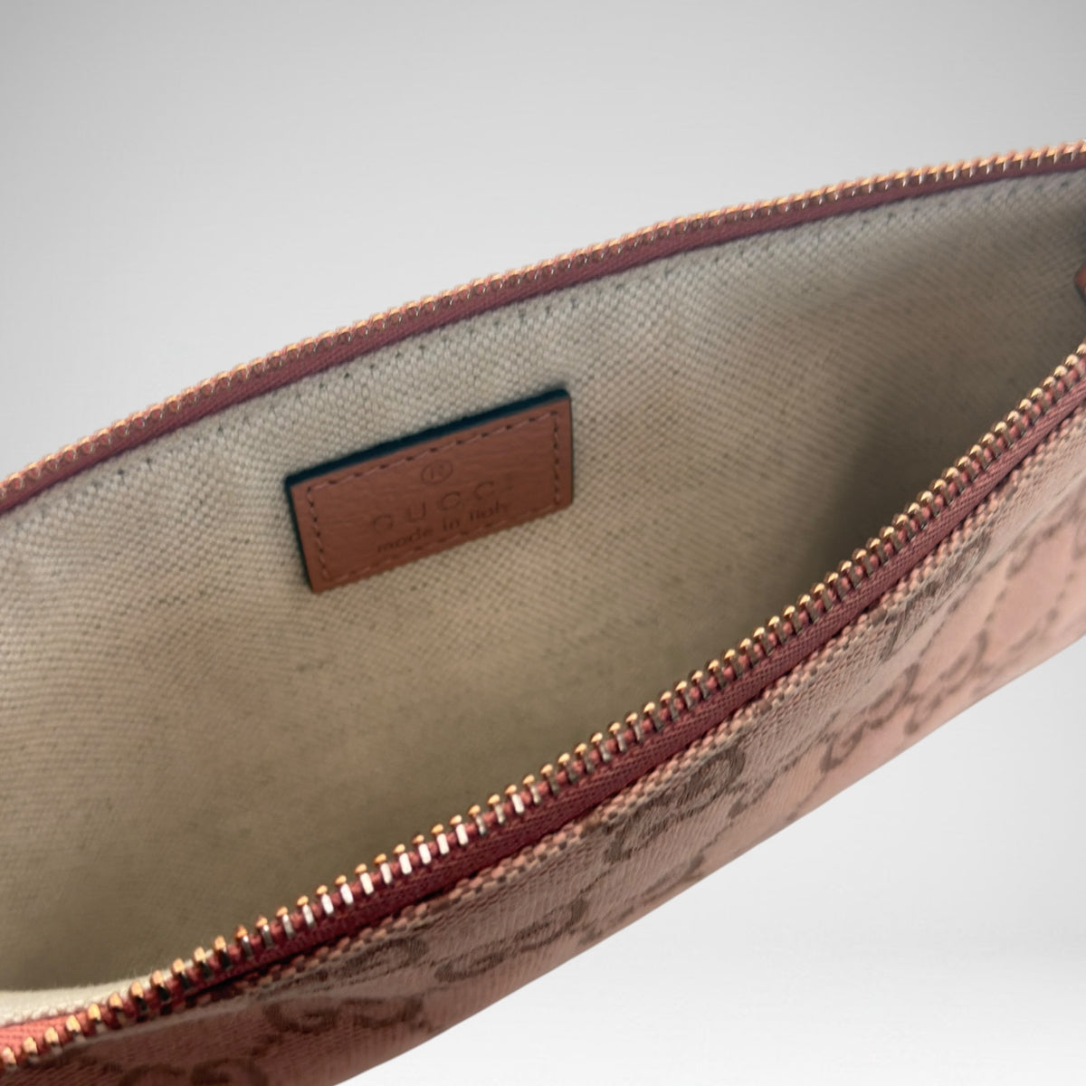 Pink Gucci pouch