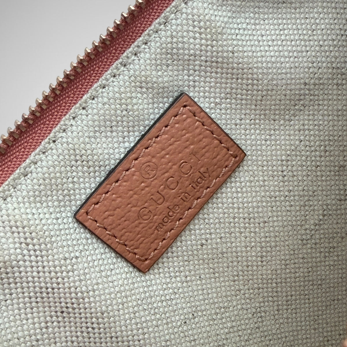 Pink Gucci pouch