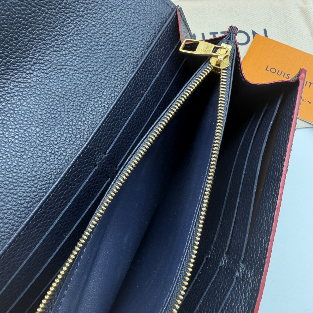 Louis Vuitton blue wallet