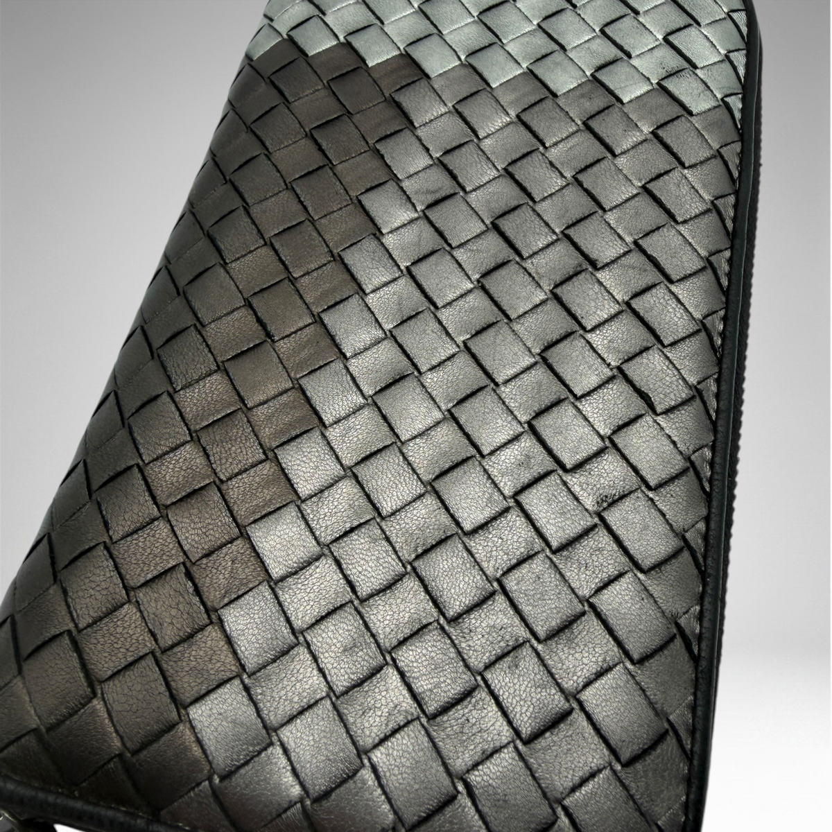 Bottega Veneta silver gray wallet