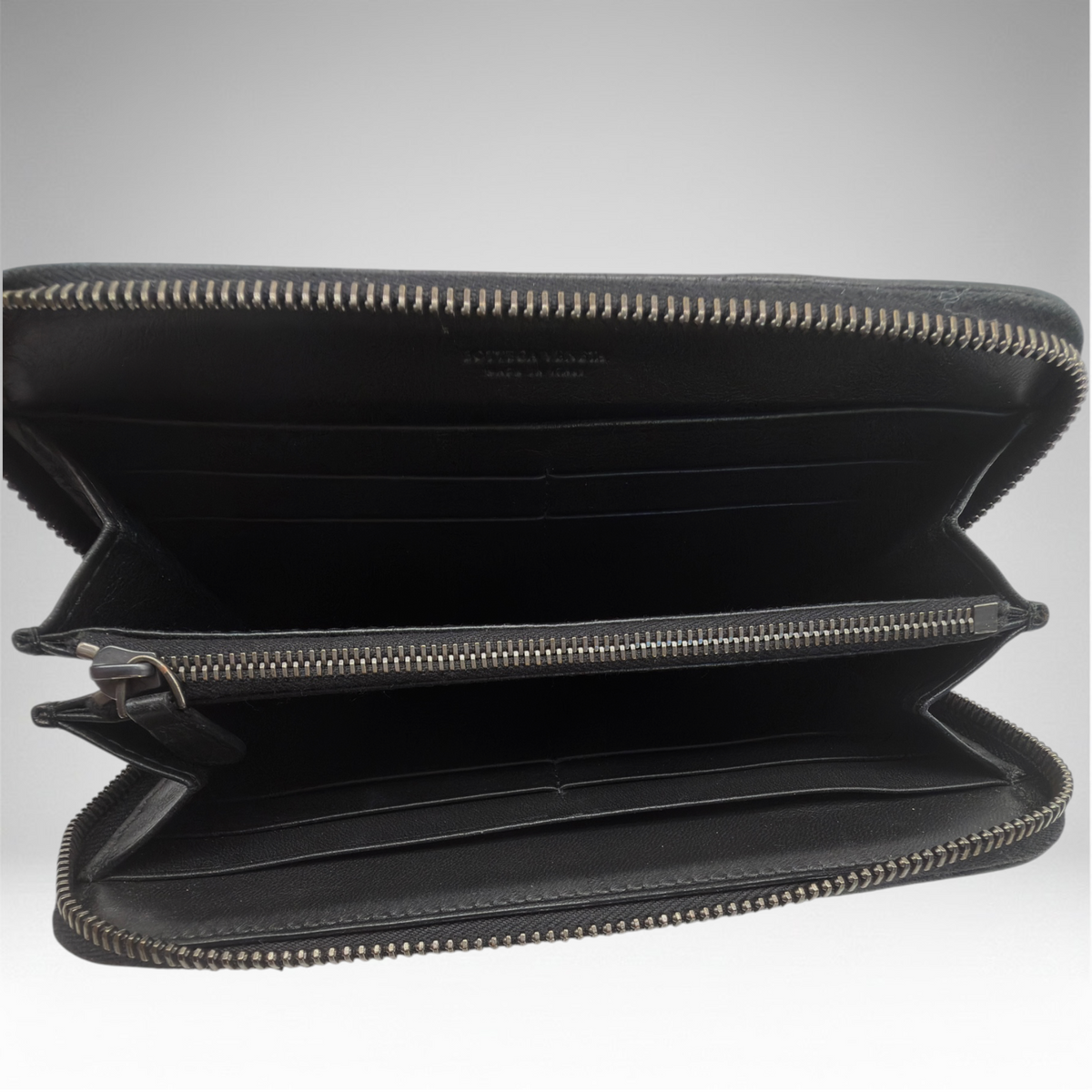 Bottega Veneta silver gray wallet
