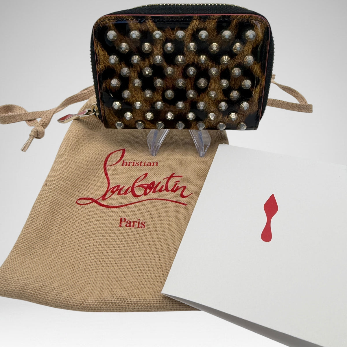 Louboutin leopard wallet