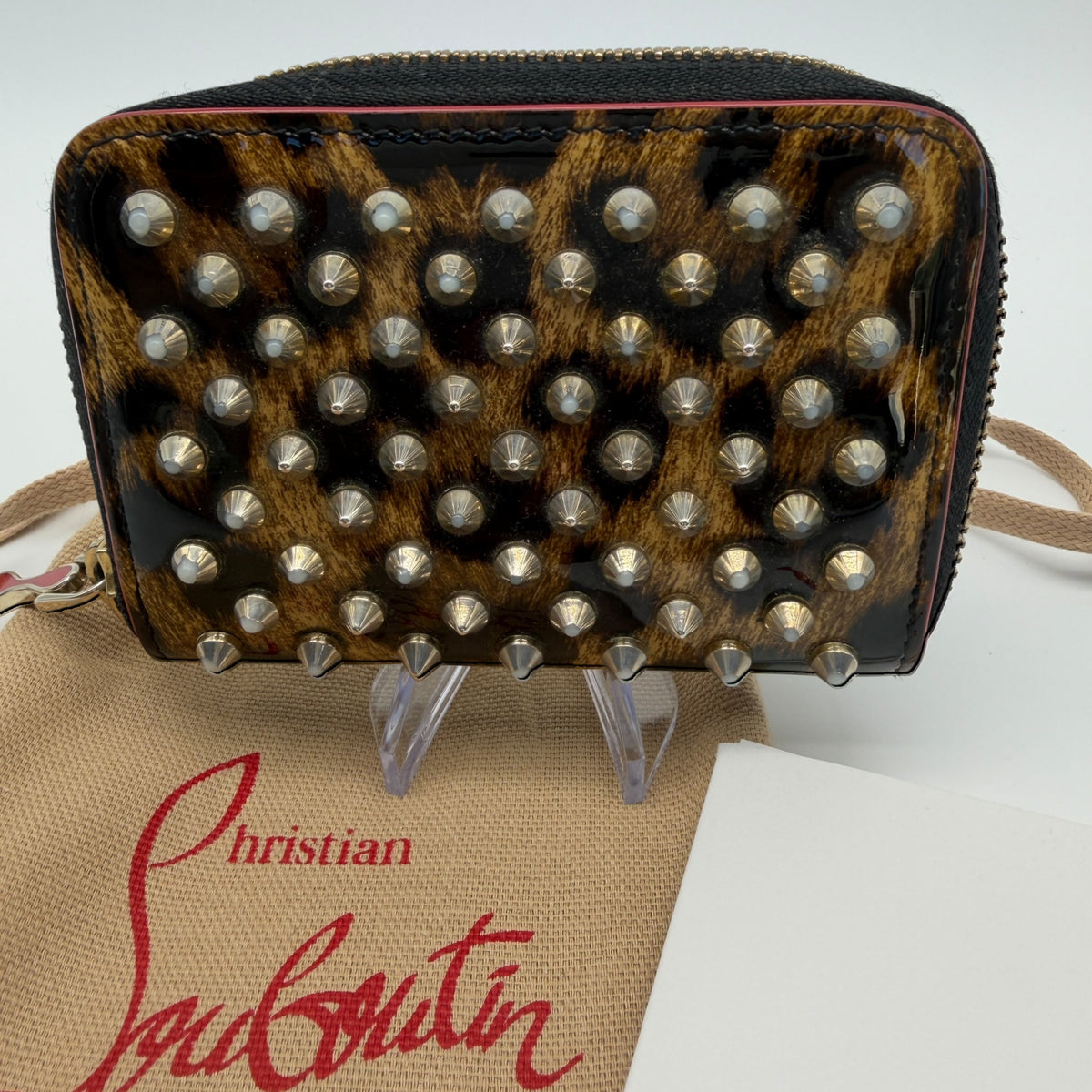 Louboutin leopard wallet