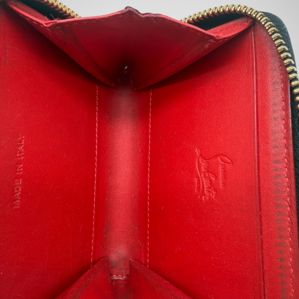 Louboutin leopard wallet