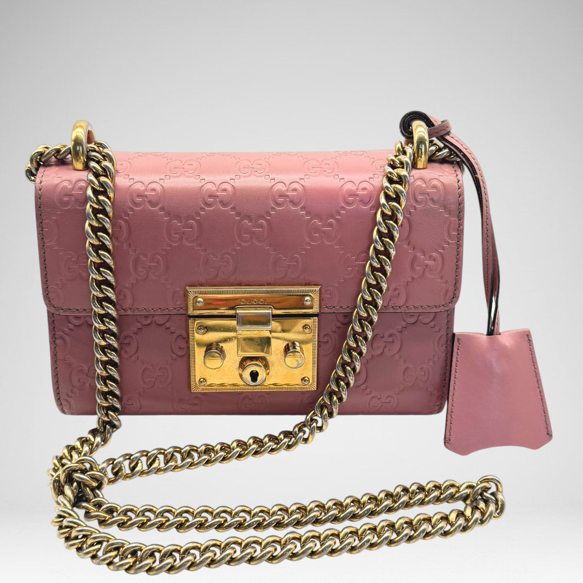 Gucci pink gold crossbody
