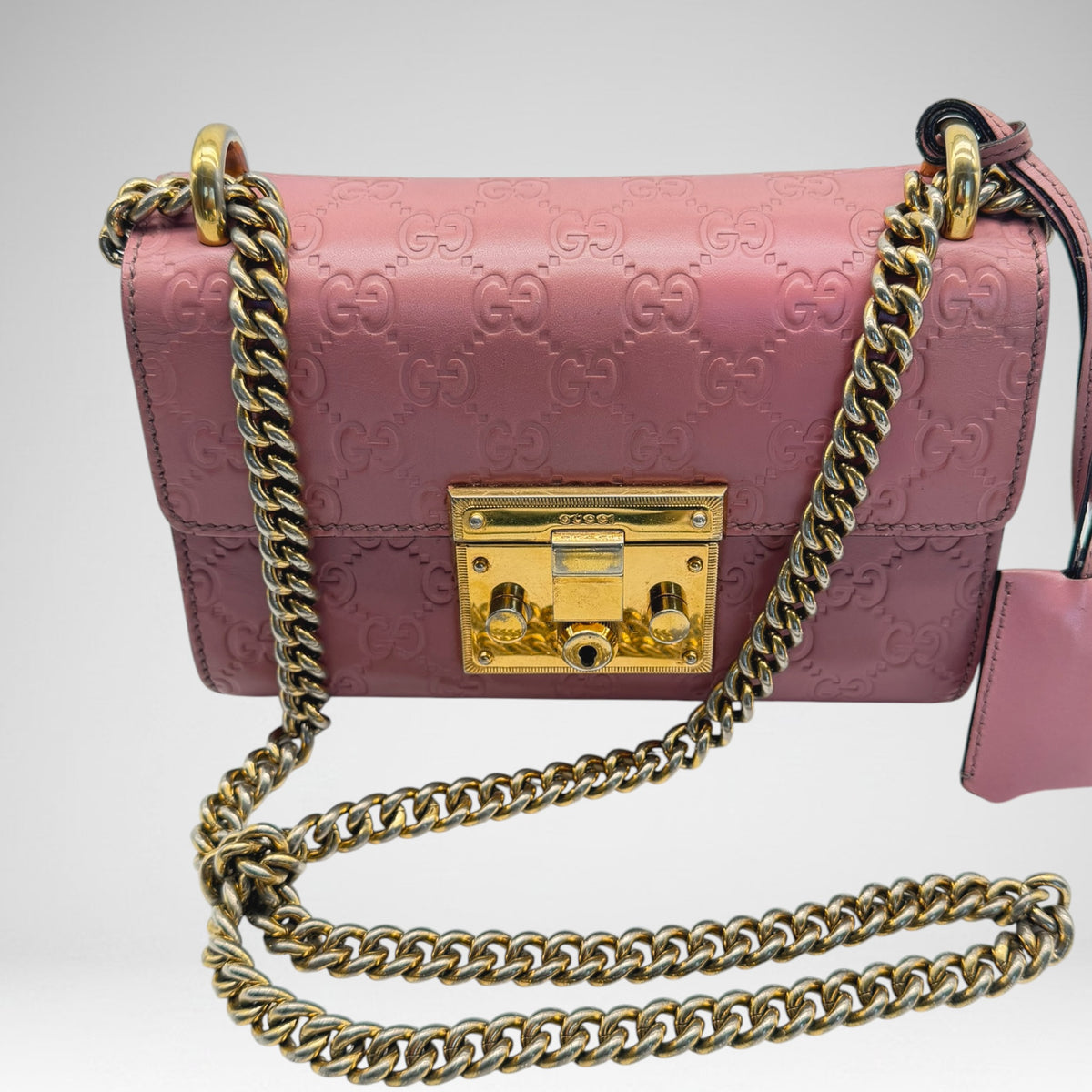 Gucci pink gold crossbody