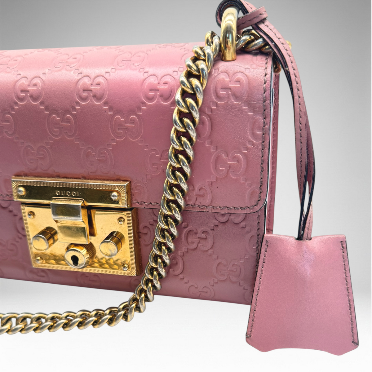 Gucci pink gold crossbody