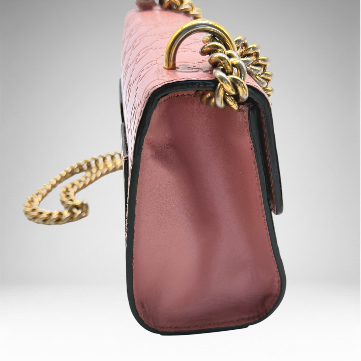 Gucci pink gold crossbody