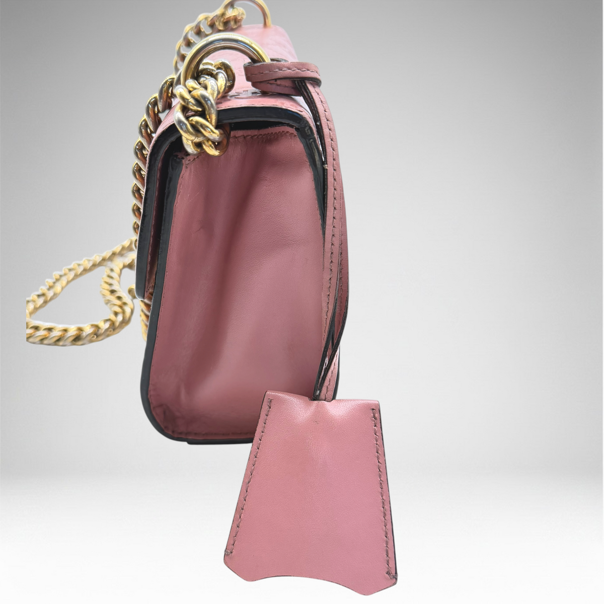 Gucci pink gold crossbody