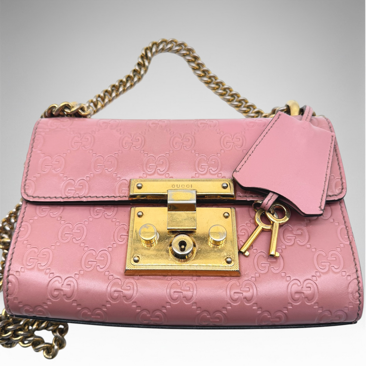 Gucci pink gold crossbody