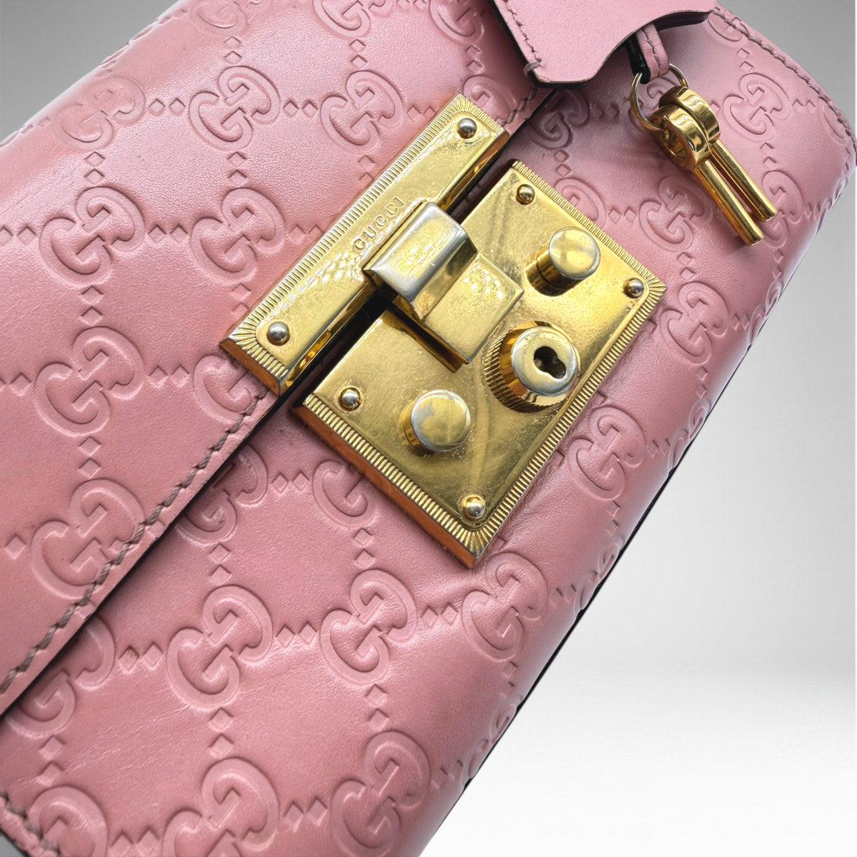 Gucci pink gold crossbody