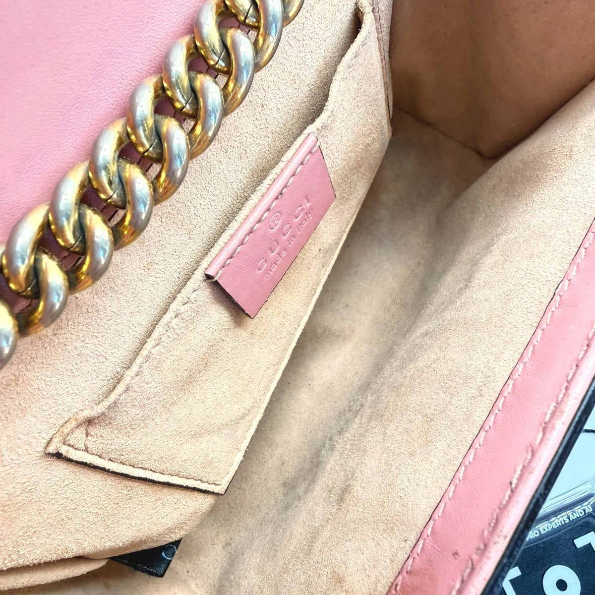 Gucci pink gold crossbody