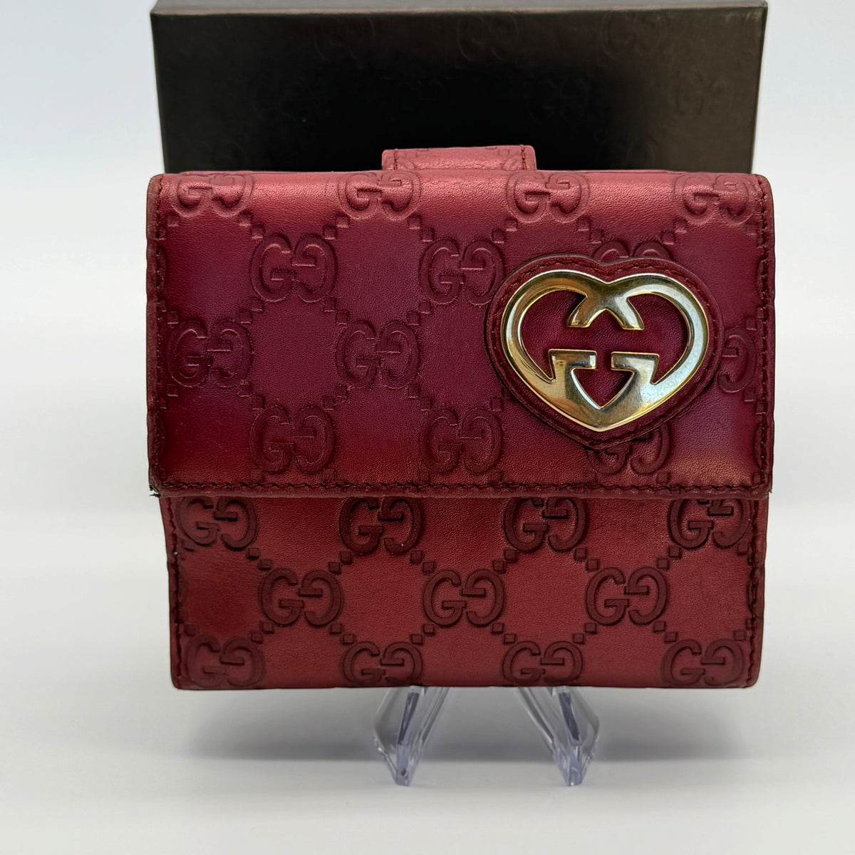 Red gucci gg wallet
