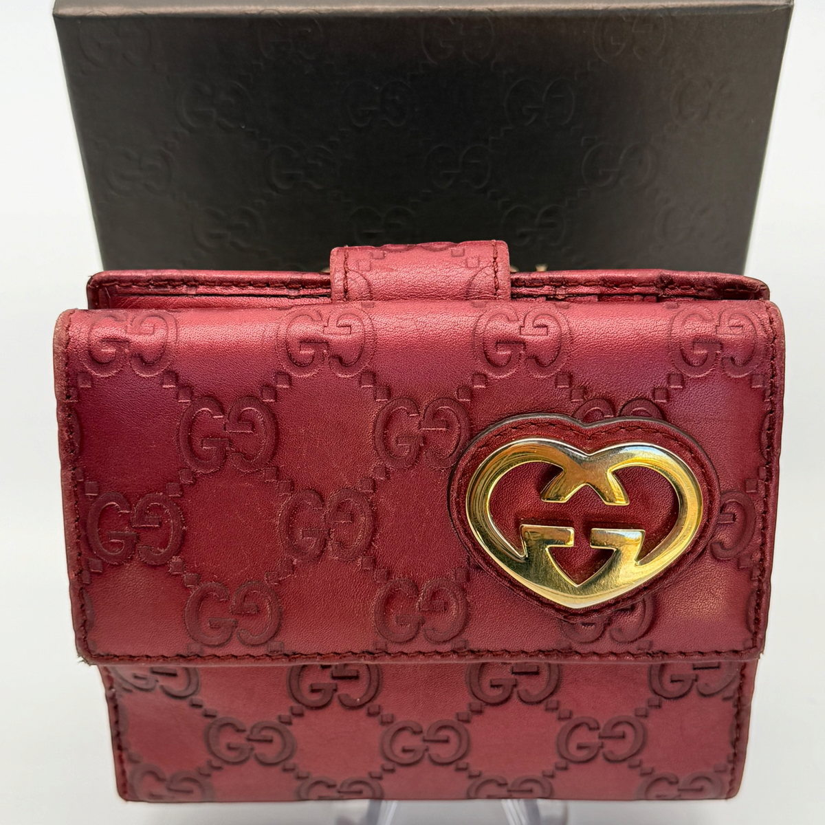 Red gucci gg wallet