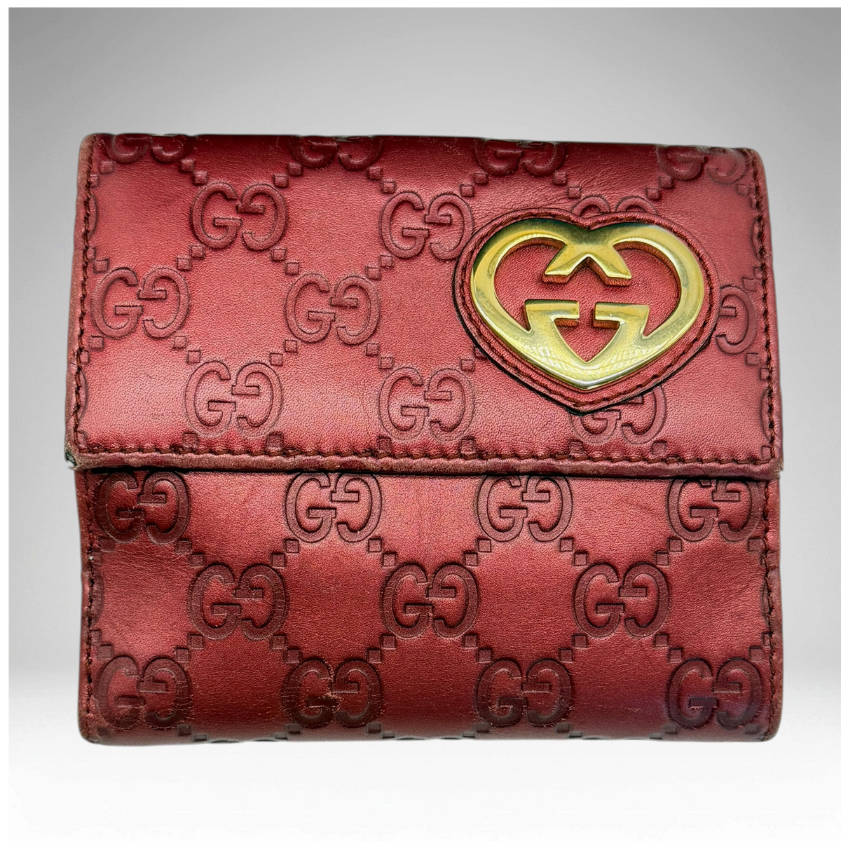 Red gucci gg wallet