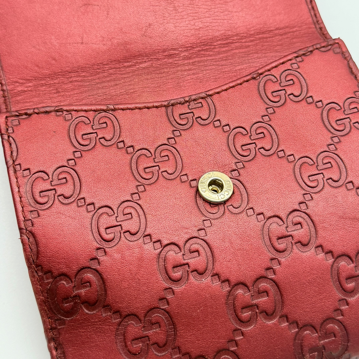 Red gucci gg wallet