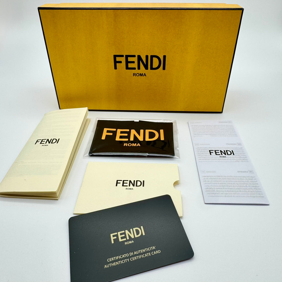 Fendi FF Diamonds Oversized Square Sunglasses – Black Gold