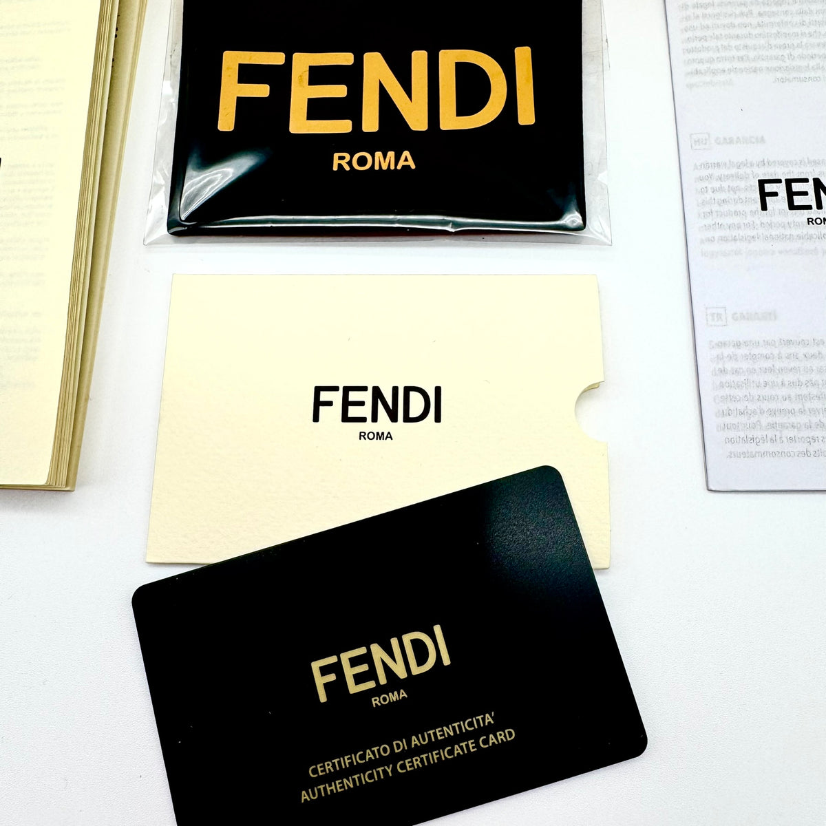 Fendi FF Diamonds Oversized Square Sunglasses – Black Gold