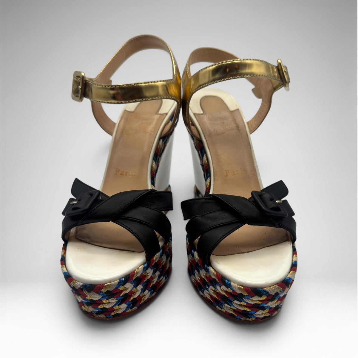 Christian Louboutin Lagoa Platform Wedge Sandals – Size 37