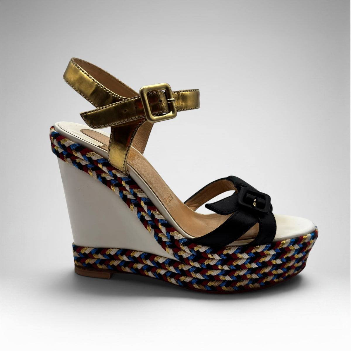 Christian Louboutin Lagoa Platform Wedge Sandals – Size 37