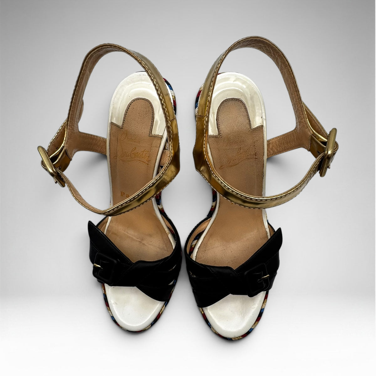 Christian Louboutin Lagoa Platform Wedge Sandals – Size 37