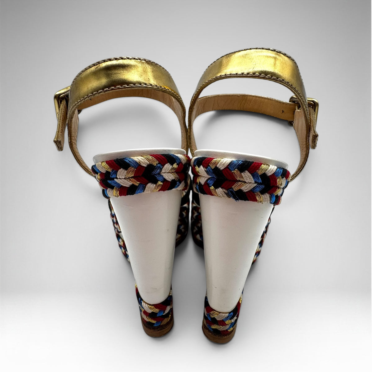 Christian Louboutin Lagoa Platform Wedge Sandals – Size 37