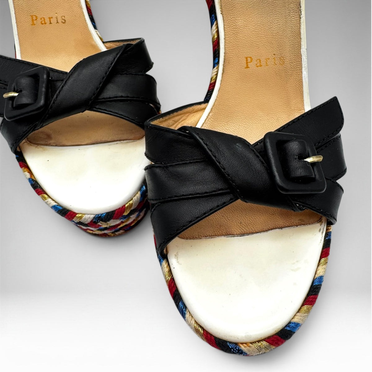 Christian Louboutin Lagoa Platform Wedge Sandals – Size 37