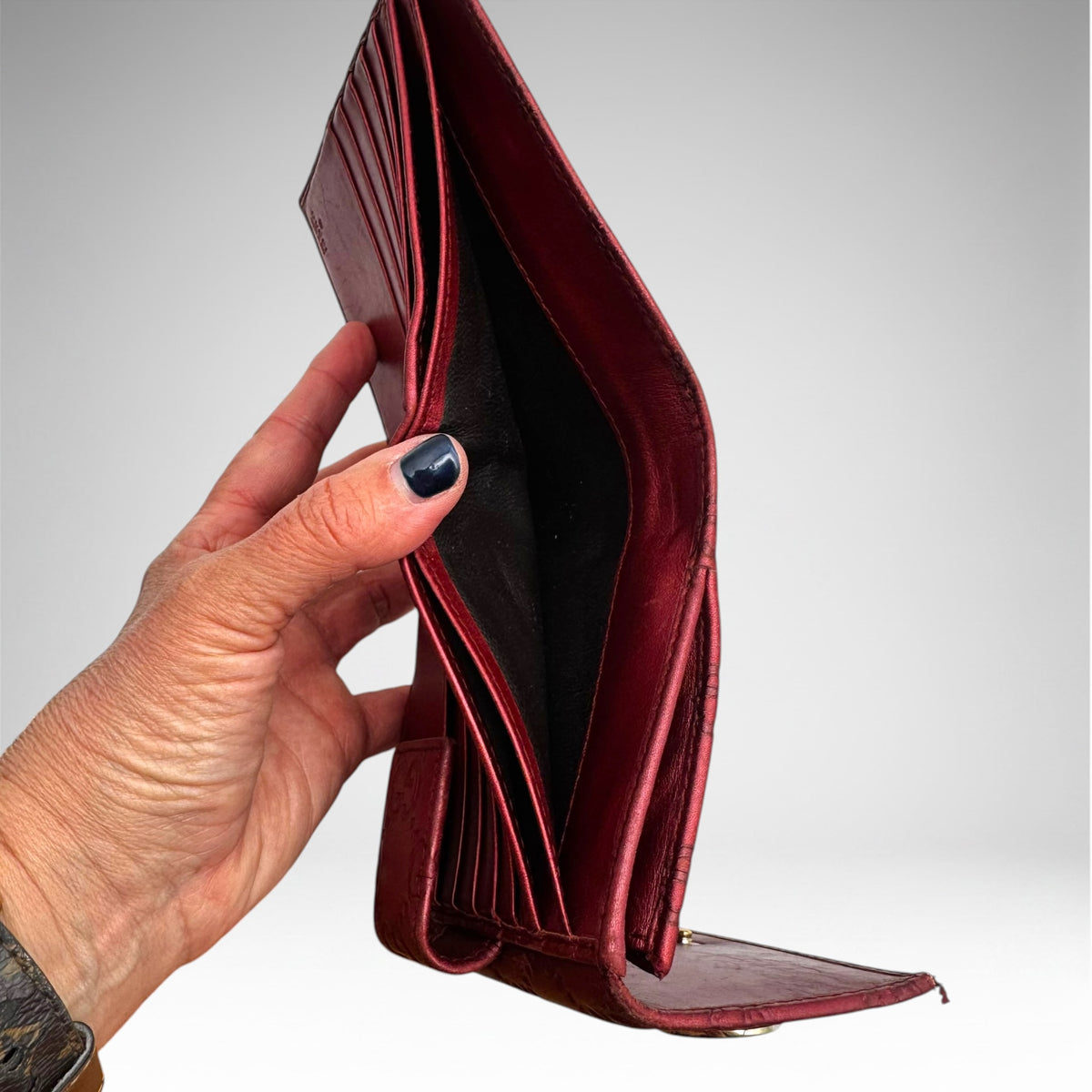 Gucci Lovely Heart Guccissima Wallet – Red
