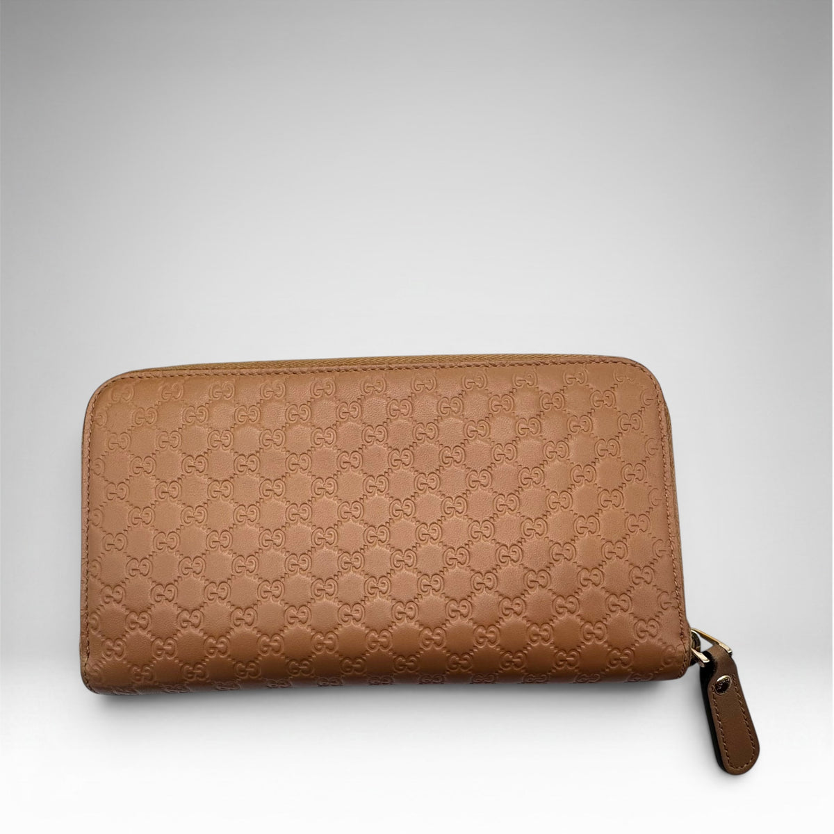 Gucci Microguccissima Zip Around Wallet – Camel