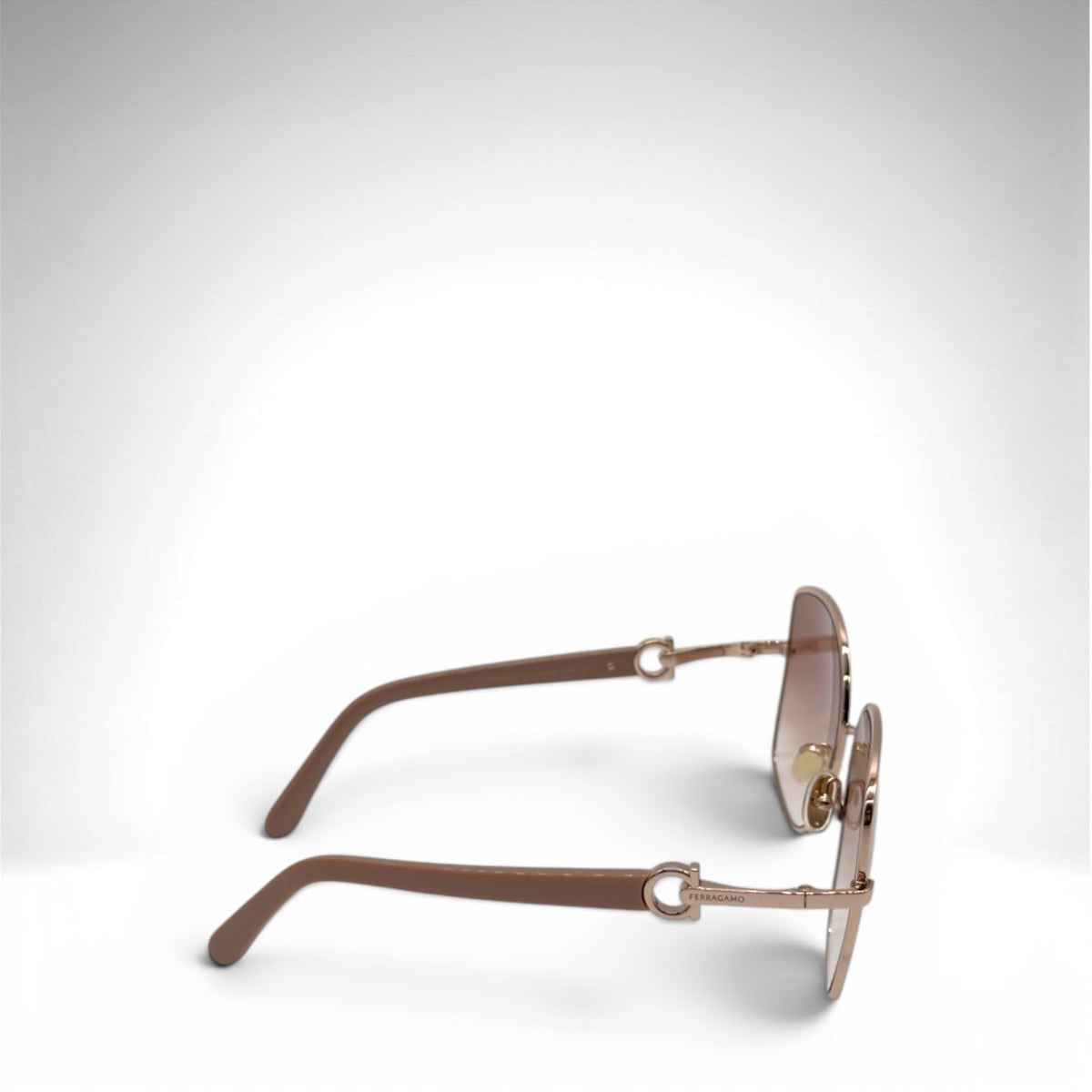 Salvatore Ferragamo SF304S Butterfly Sunglasses – Rose Gold