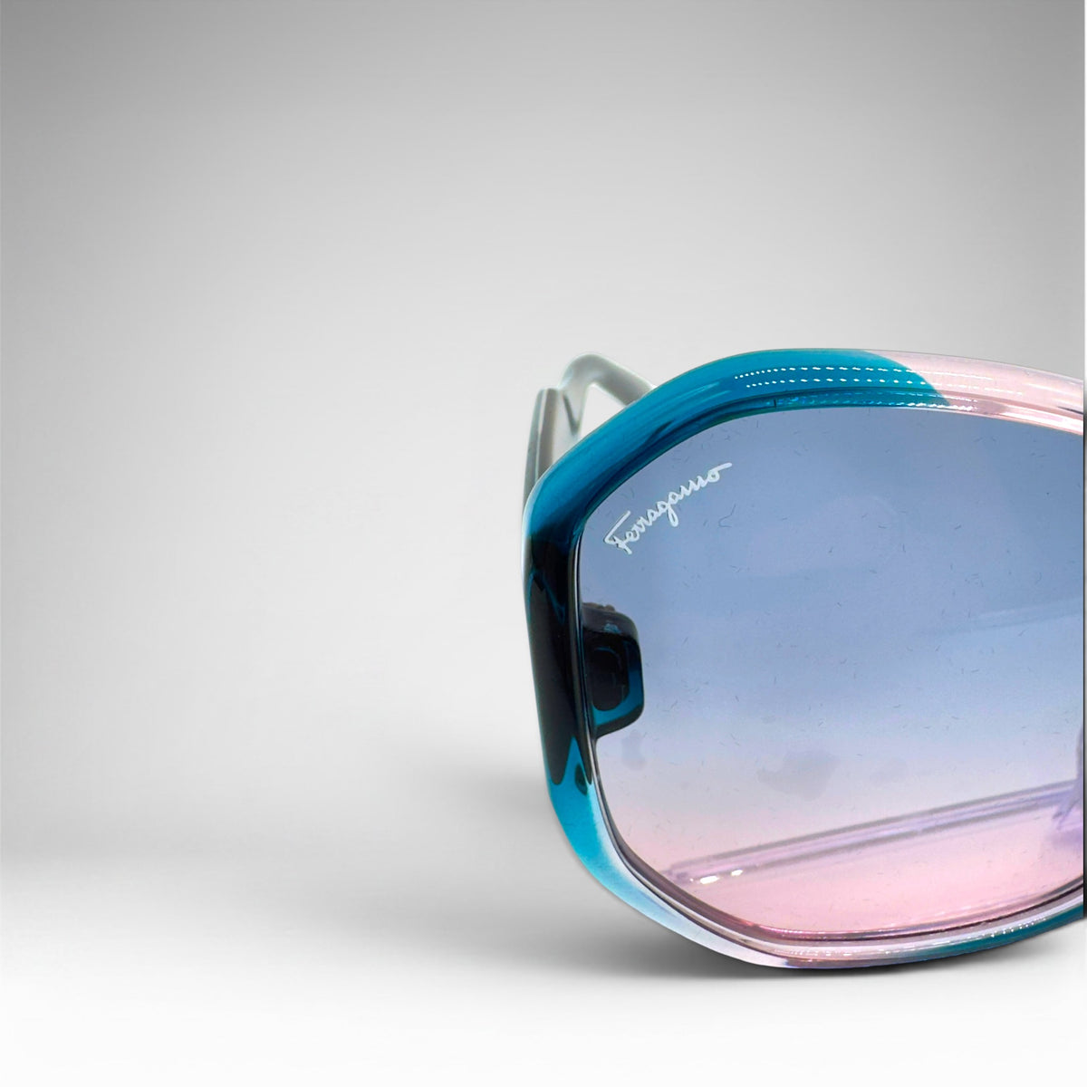 Salvatore Ferragamo SF942S Butterfly Sunglasses – Blue & Antique Rose