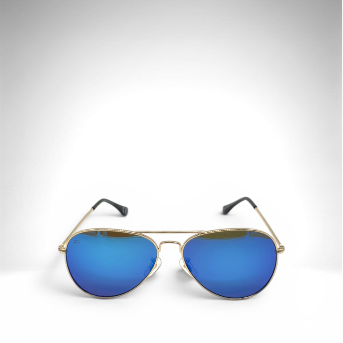 Privé Revaux The Commando 2.0 Aviator Sunglasses – Gold/Blue Mirror