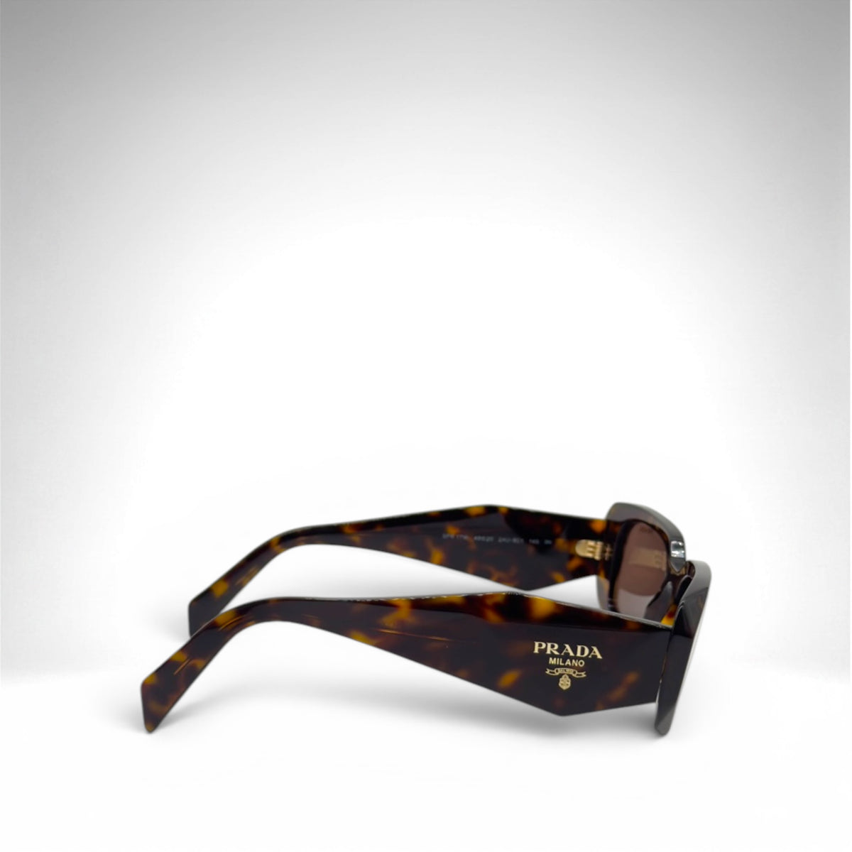 Prada PR 17WS Rectangular Sunglasses – Tortoiseshell
